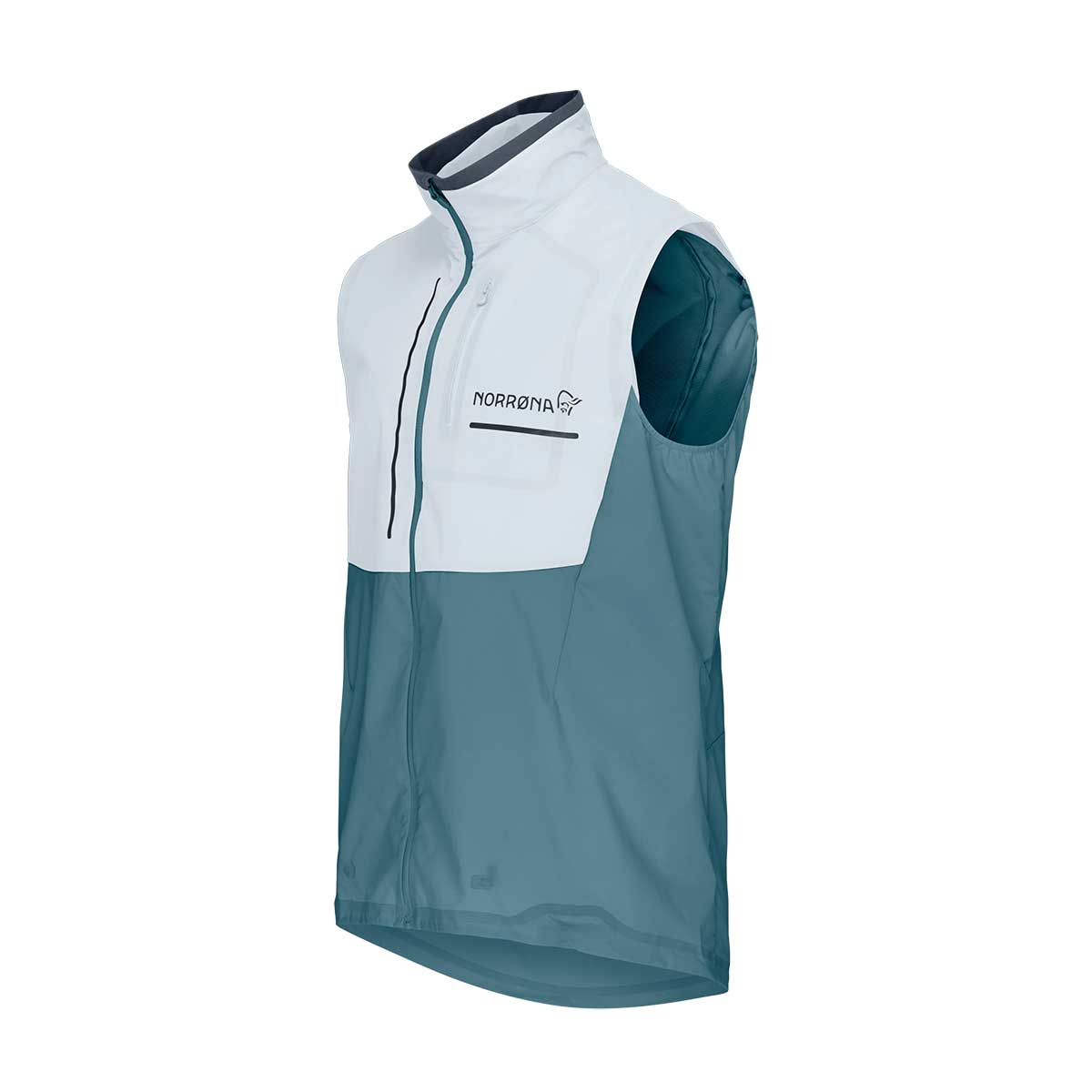 Norrona Senja Aero90 Vest Men's in Snow White